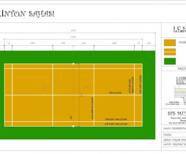 Badminton Sahası